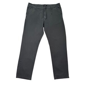 U-510 Mens 31x27 Graphite Gray Stretch Chino Pants Casual Trouser Preppy Stretch
